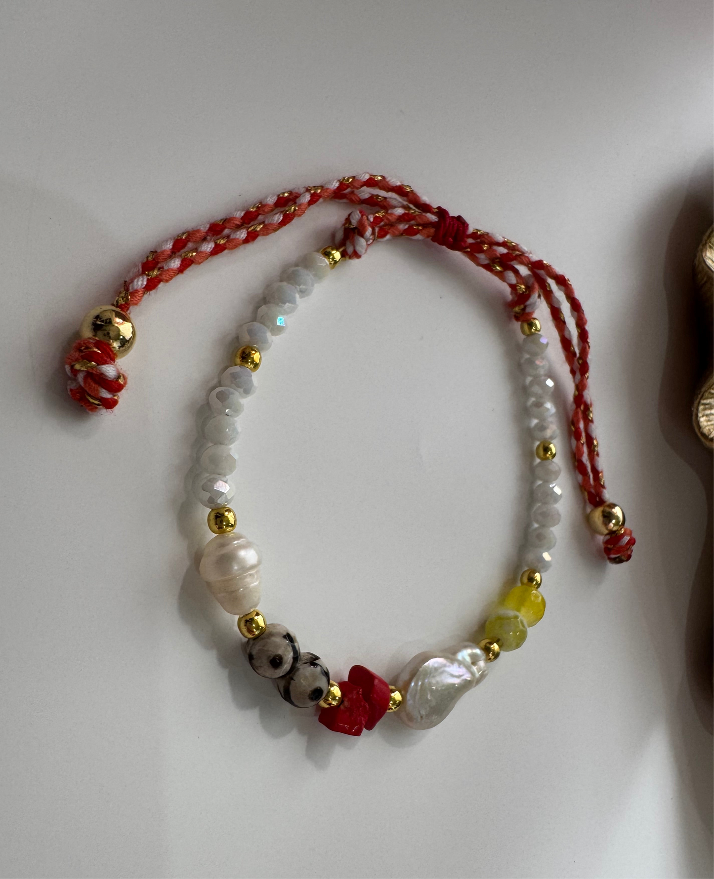 Pulsera Rondel Blanco